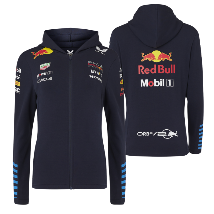 Womens - Team Full Zip Hoodie 2024 - Red Bull Racing Bild